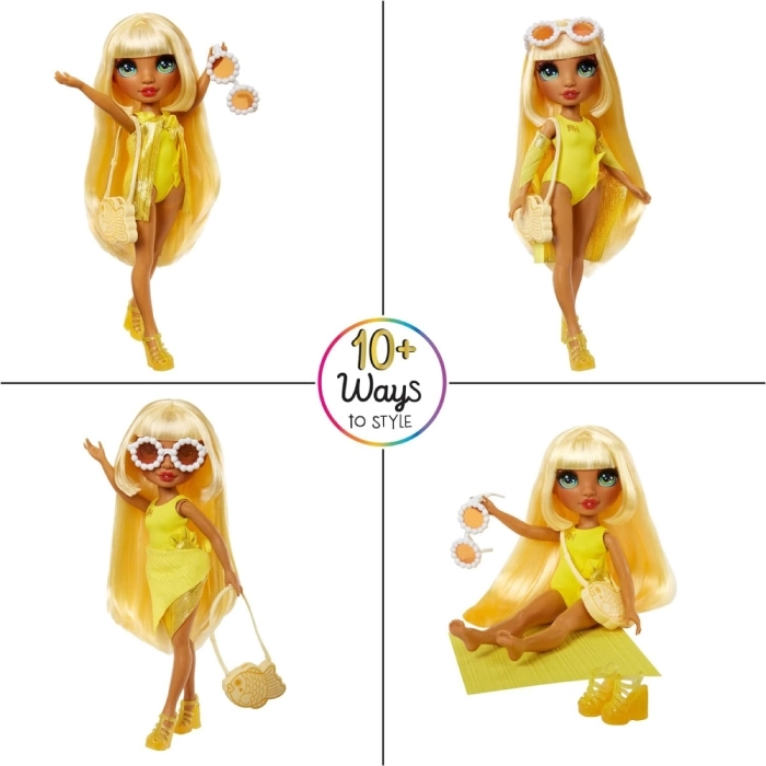rainbow high - swim and style - sunny - fashion doll 28cm: 4