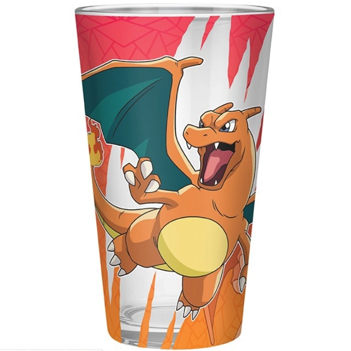 pokemon - large glass - charizard: 2
