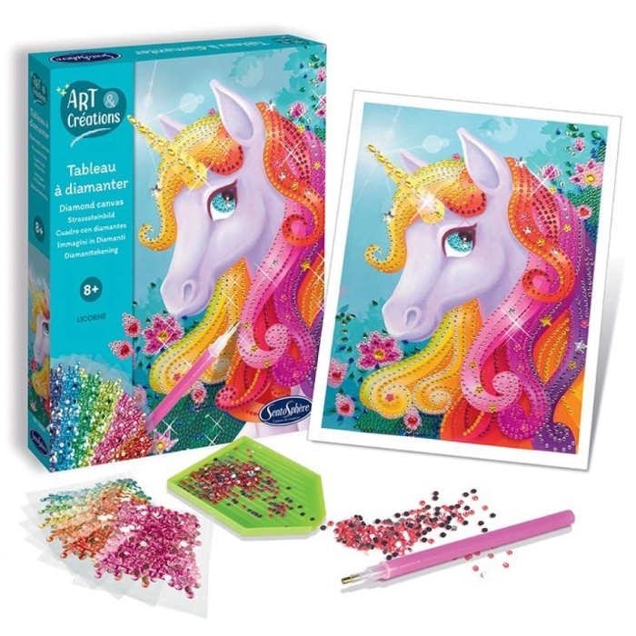 art & creations - diamond canvas - unicorno: 2