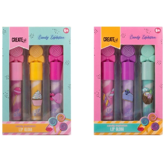 create it! - set di 3 lip gloss