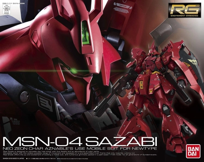 gundam - msn-04 sazabi - rg 1/144