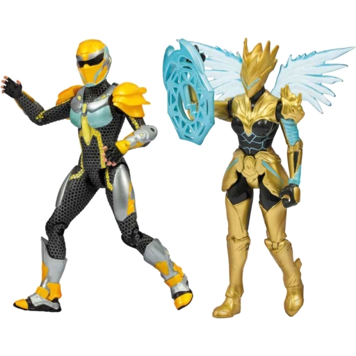gormiti the new era - set 2 personaggi - skye, scion del clan dell'aria e windel, gormita del clan dell'aria - personaggi 15cm