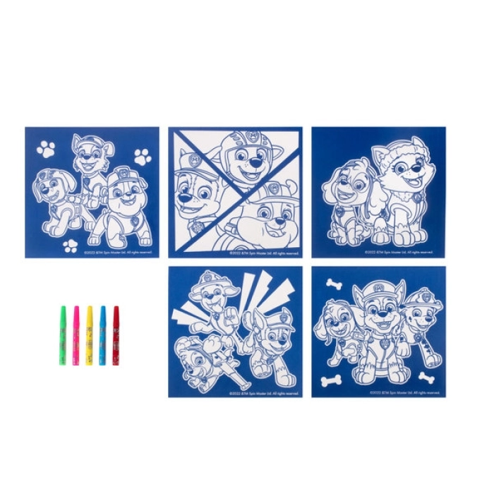 paw patrol - colora i poster in velluto - 5 pagine: 2