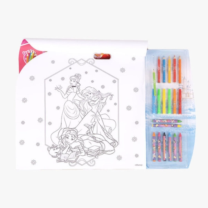disney princess - 5 in 1 set da colorare