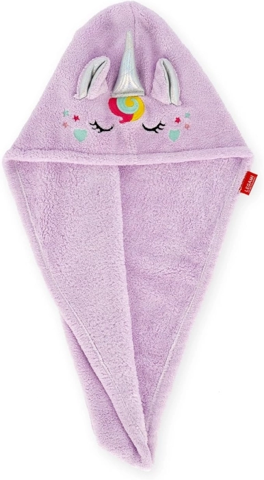 asciugamano per capelli a turbante - love my hair - unicorn