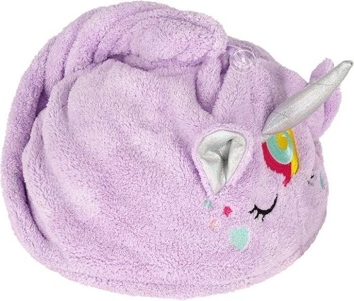 asciugamano per capelli a turbante - love my hair - unicorn