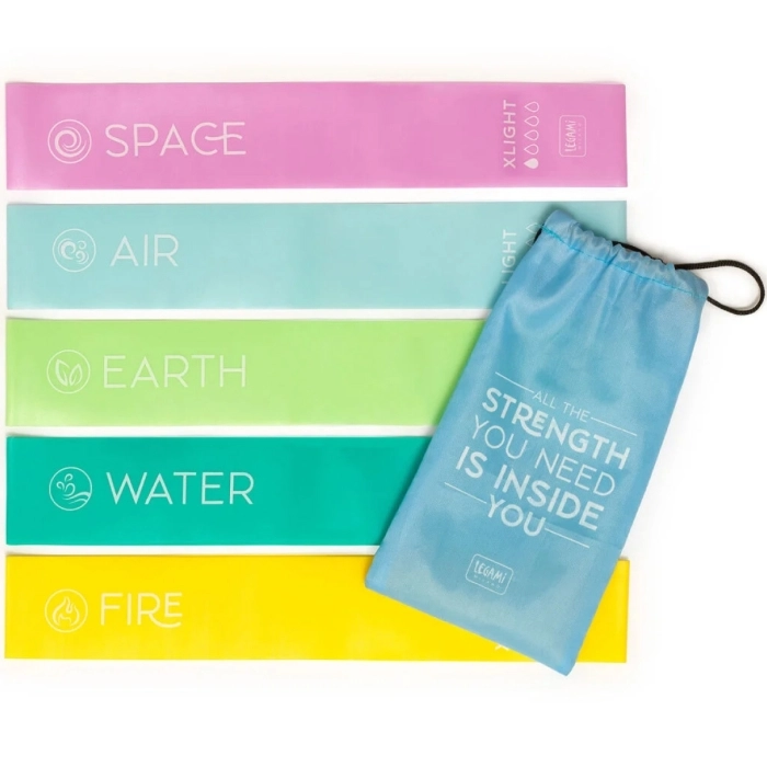 set di 5 elastici fitness - the five elements