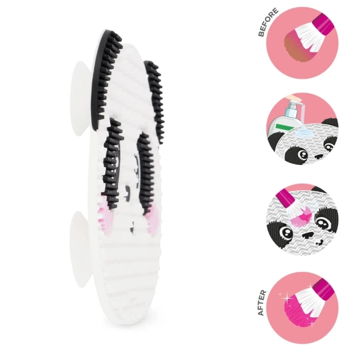 tappetino pulisci pennelli da trucco - brush it off! - panda