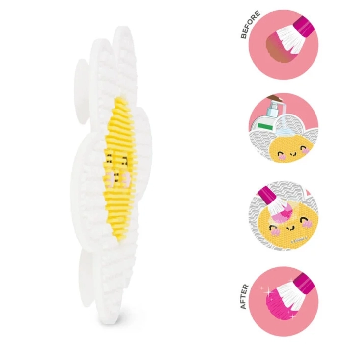 tappetino pulisci pennelli da trucco - brush it off! - daisy