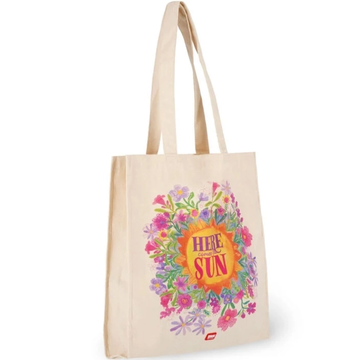 borsa di cotone - tote bag - sunflower