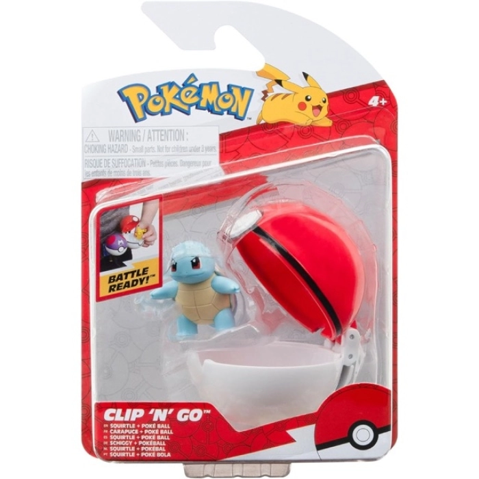 pokemon - clip n go - squirtle & poke ball: 1
