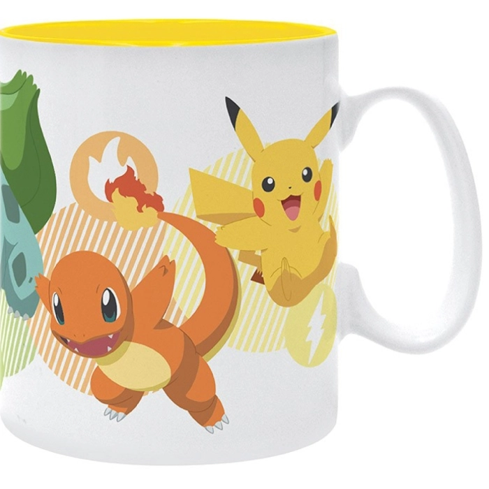 pokemon - tazza 460ml - pikachu & starters: 2