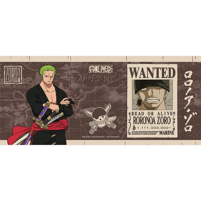 one piece - tazza 460ml - zoro wanted: 4
