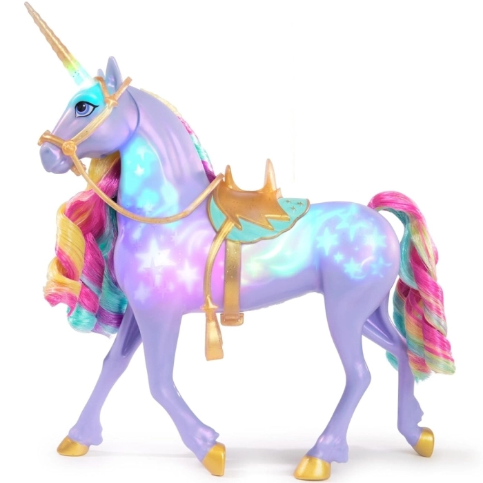 unicorn academy - rainbow light-up wildstar - unicorno 28cm: 2