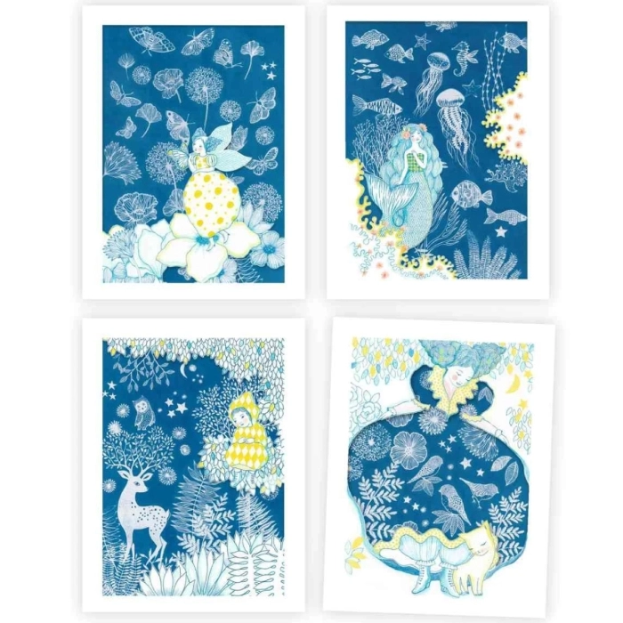 cianotipo al chiaro di luna