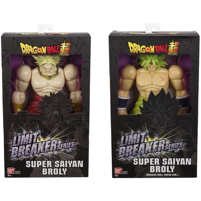 dragon ball super - limit breaker series - broly super saiyan - personaggio assortito 30cm