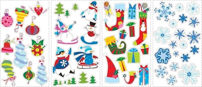 let it snow - adesivo removibile da parete