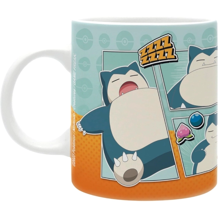 pokemon - tazza 320ml - snorlax comic strip