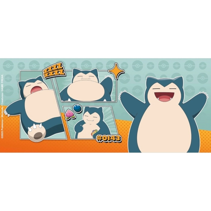 pokemon - tazza 320ml - snorlax comic strip