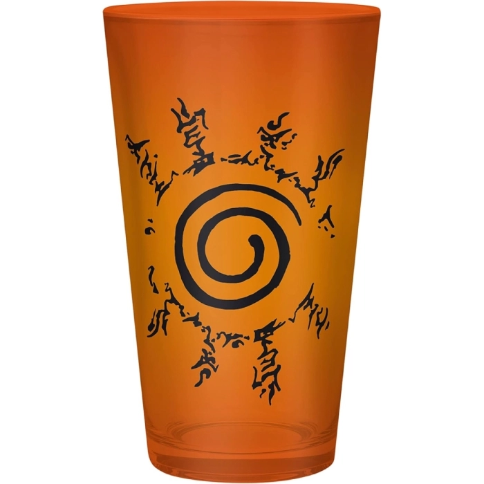 naruto shippuden - gift set - xxl glass + pin + notebook konoha