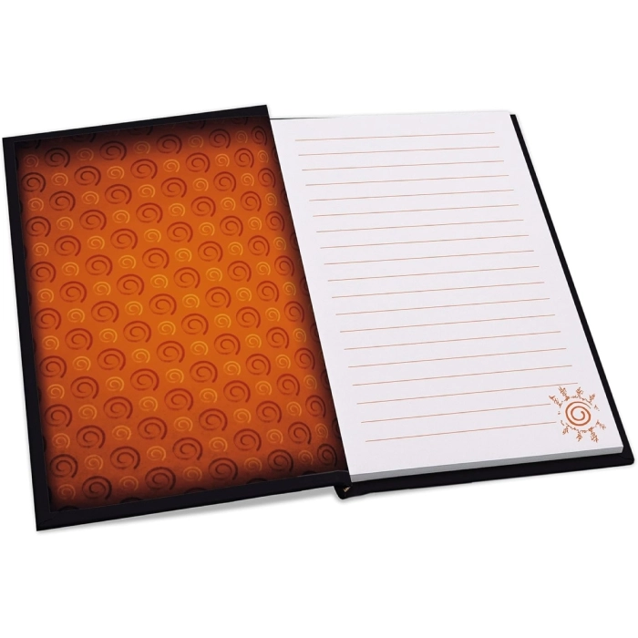 naruto shippuden - gift set - xxl glass + pin + notebook konoha