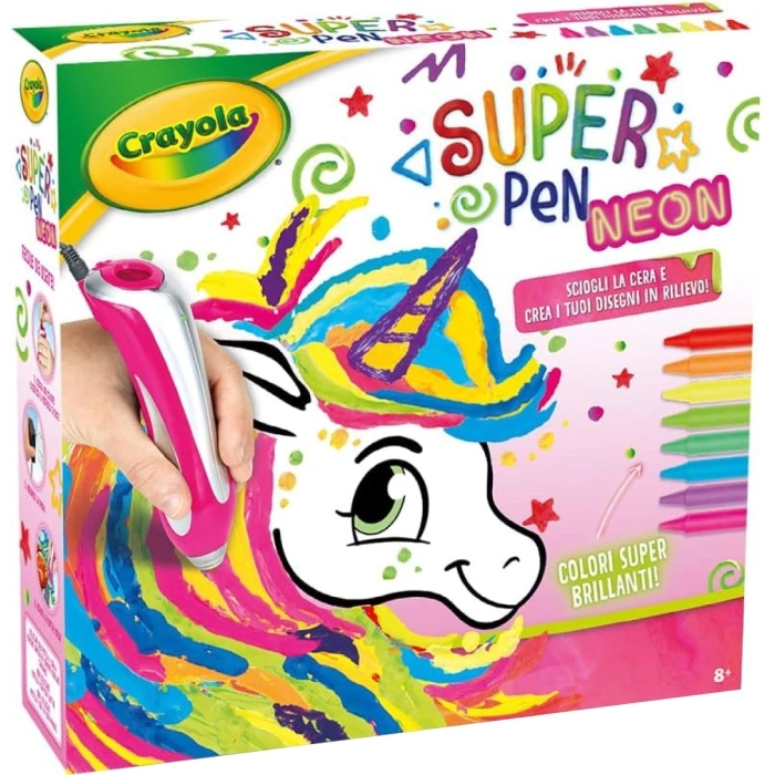 super pen - unicorno neon