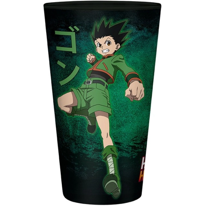 hunter x hunter - large glass - gon vs hisoka: 2