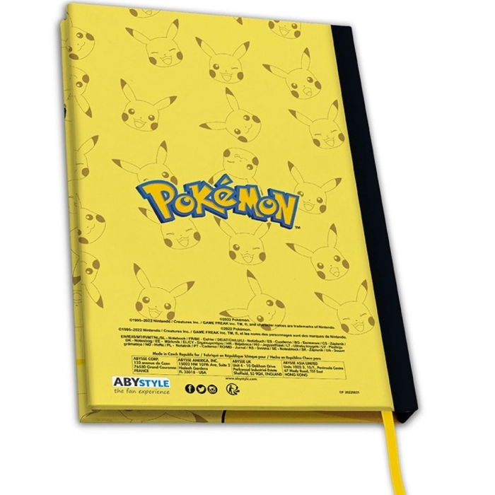 pokemon - gift set - pikachu a5 notebook + mug + postcards