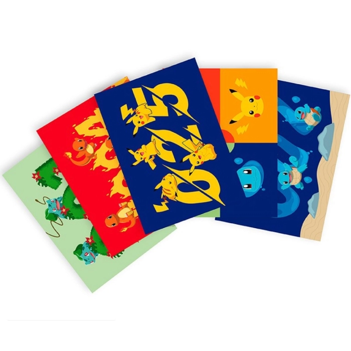 pokemon - gift set - pikachu a5 notebook + mug + postcards