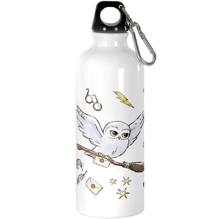 harry potter - borraccia 500ml - hogwarts symbols