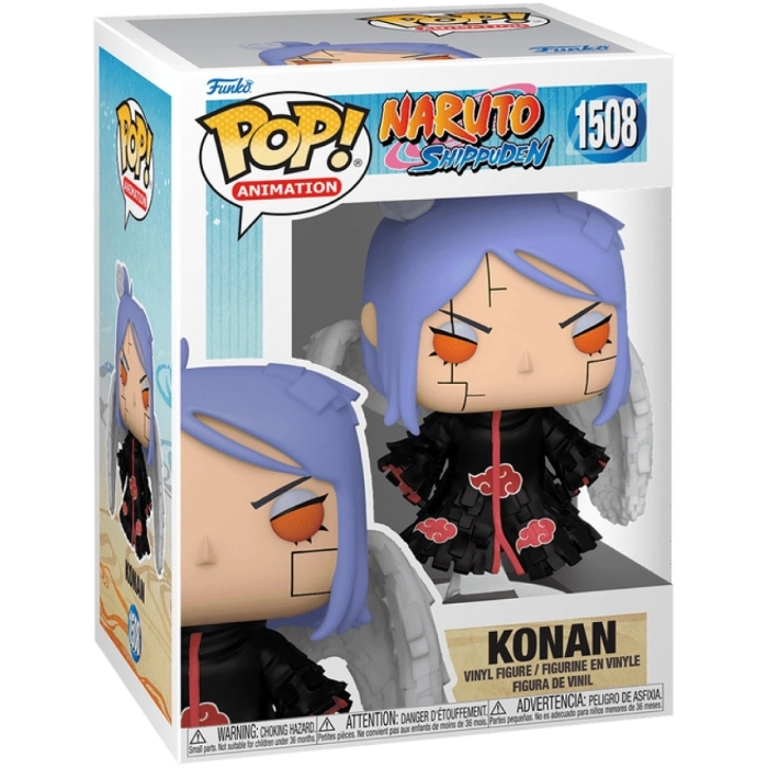 naruto shippuden - konan 9cm - funko pop! 1508