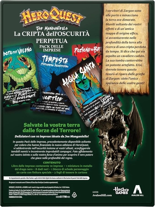 heroquest - la cripta dell'oscurita perpetua - pack delle imprese: 4