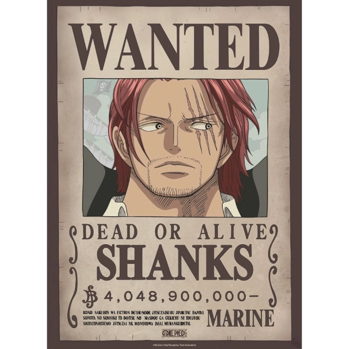 one piece - set 2 chibi posters 52x38cm - wanted shanks & blackbeard: 2