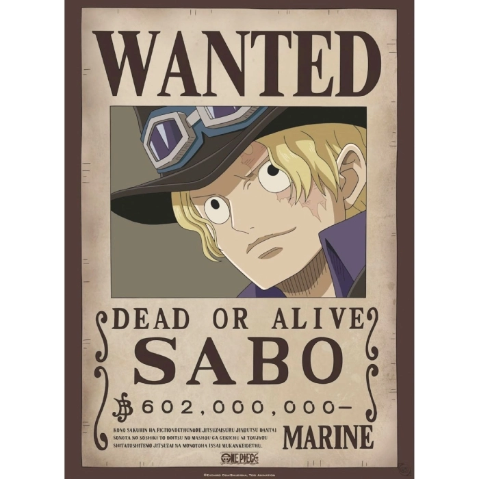 one piece - set 2 chibi posters 52x38cm - wanted sabo & ace