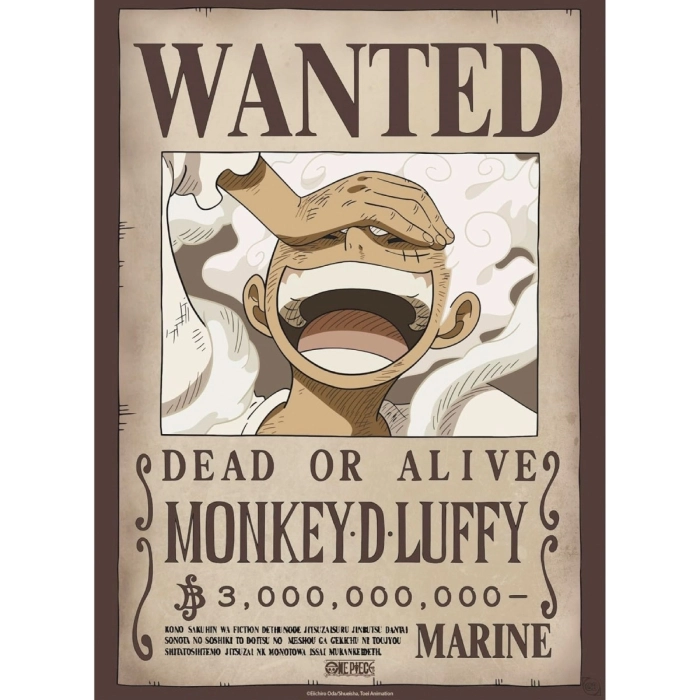 one piece - set 2 chibi posters 52x38cm - wanted luffy & zoro: 2