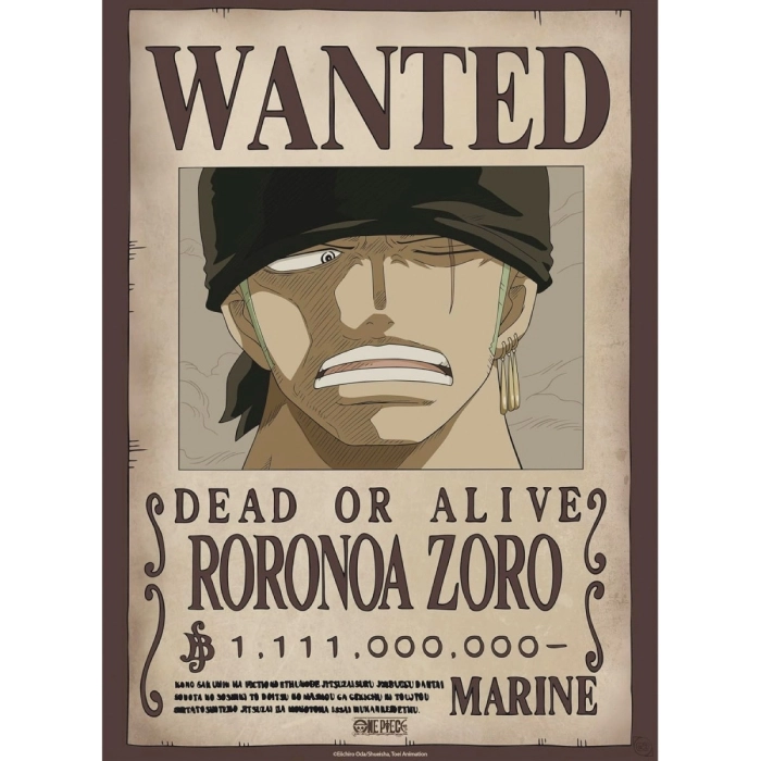 one piece - set 2 chibi posters 52x38cm - wanted luffy & zoro: 3