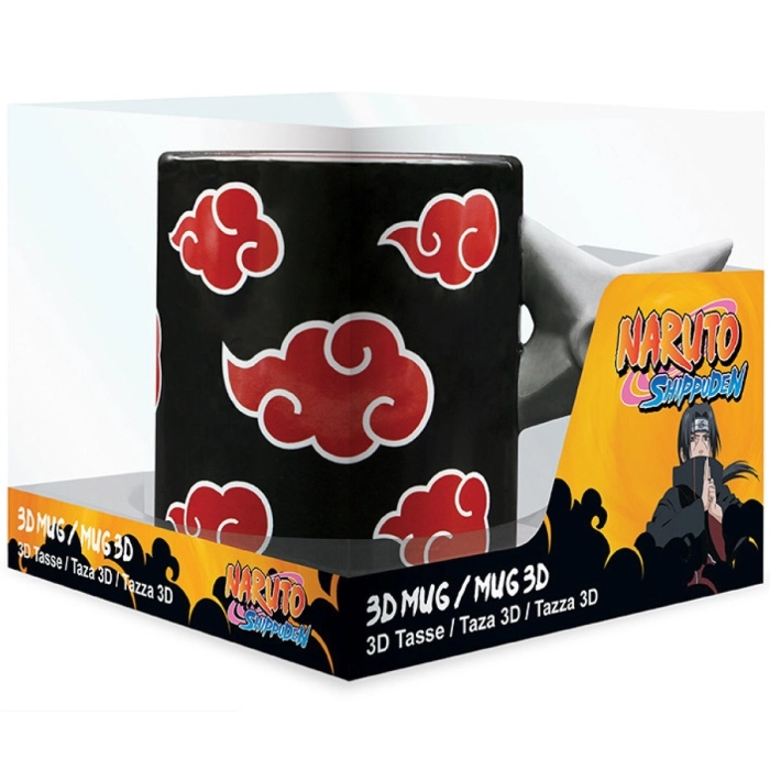 naruto shippuden - tazza 3d - shuriken akatsuki