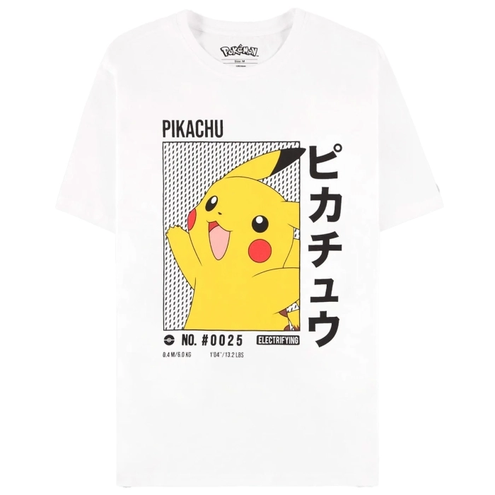 pokemon - pikachu men's short sleeved t-shirt (white) - s: 1