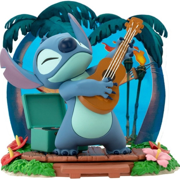 disney: lilo & stitch - stitch with guitar - statua 10cm: 1