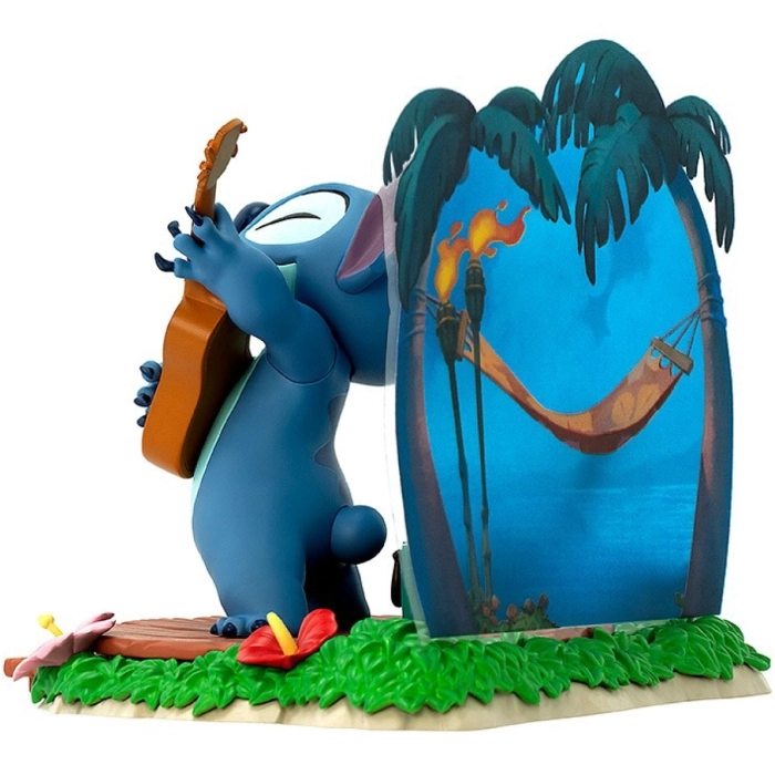 disney: lilo & stitch - stitch with guitar - statua 10cm: 4