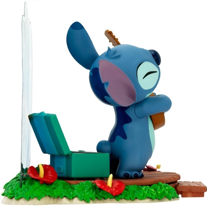 disney: lilo & stitch - stitch with guitar - statua 10cm: 5