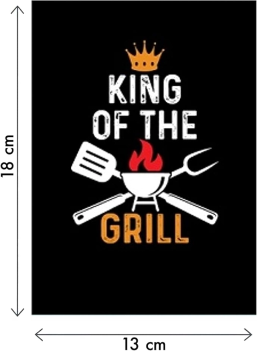 biglietto di auguri - king of the grill - kirigami: 3