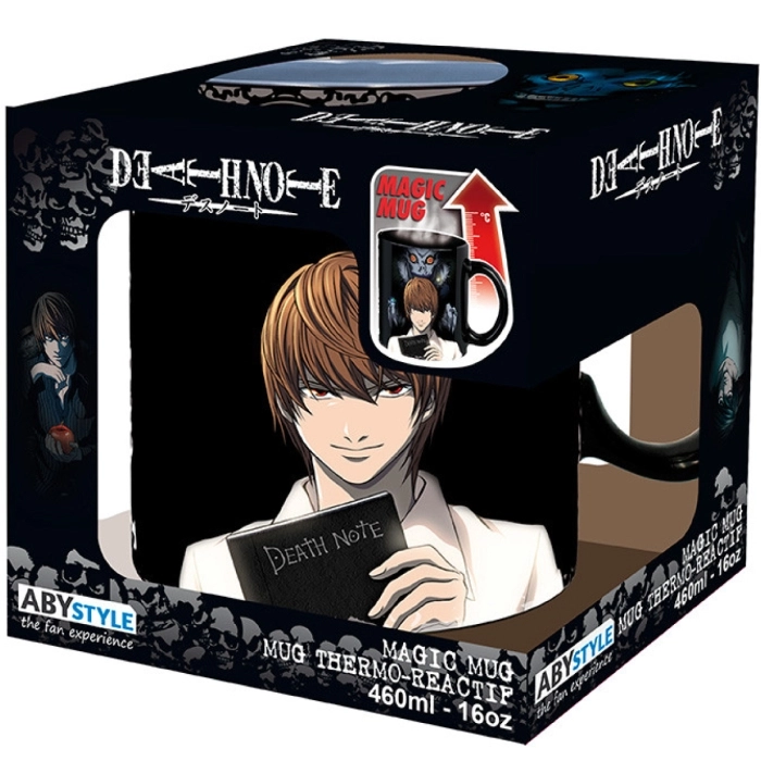 death note - tazza heat change 460ml - kira & l: 1
