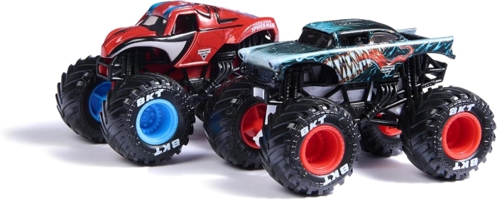 monster jam marvel - monster truck in metallo - pack con 2 modelli: 2