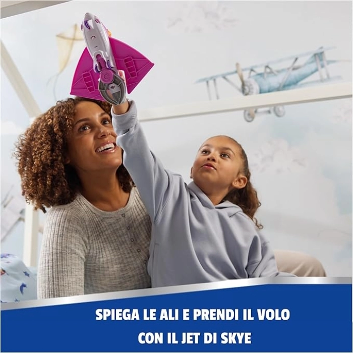 paw patrol air rescue - skye con veicolo