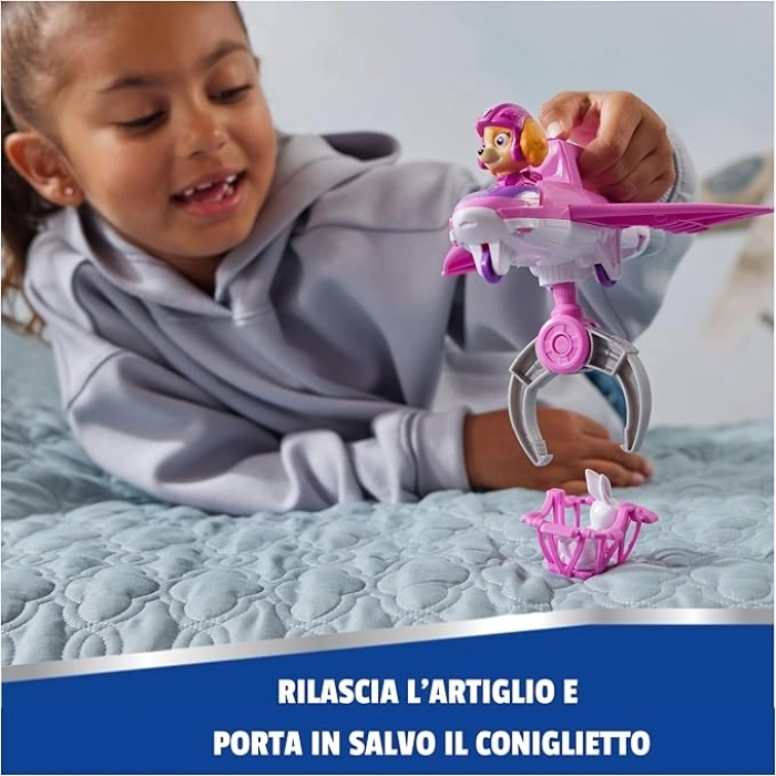 paw patrol air rescue - skye con veicolo
