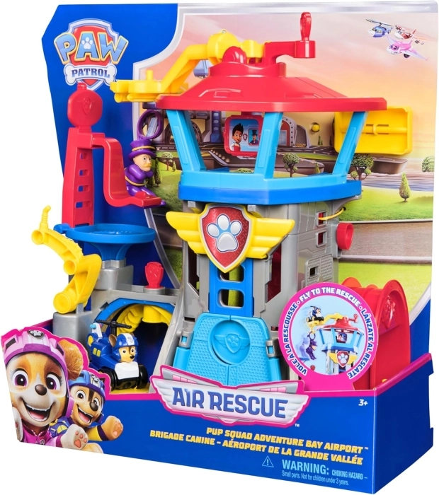 paw patrol air rescue - torre di controllo con personaggi
