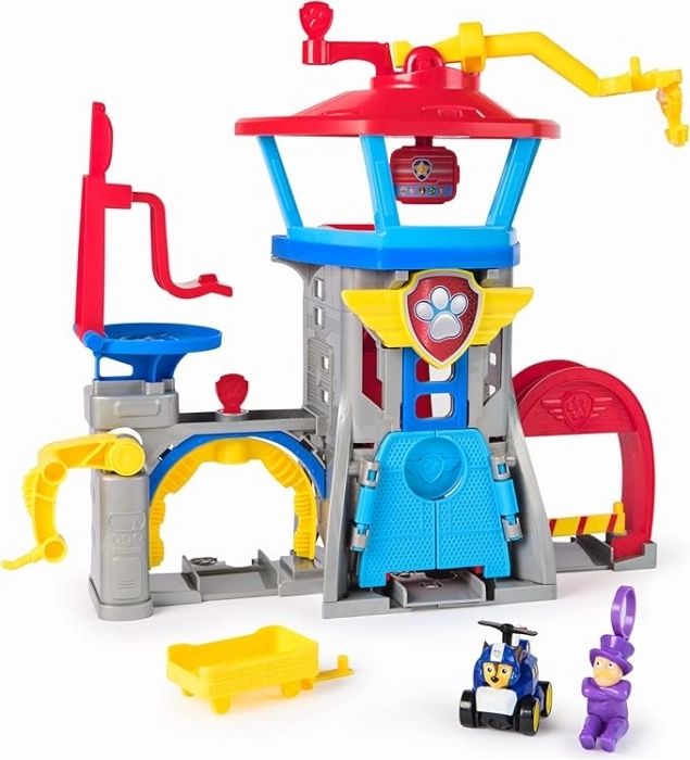 paw patrol air rescue - torre di controllo con personaggi