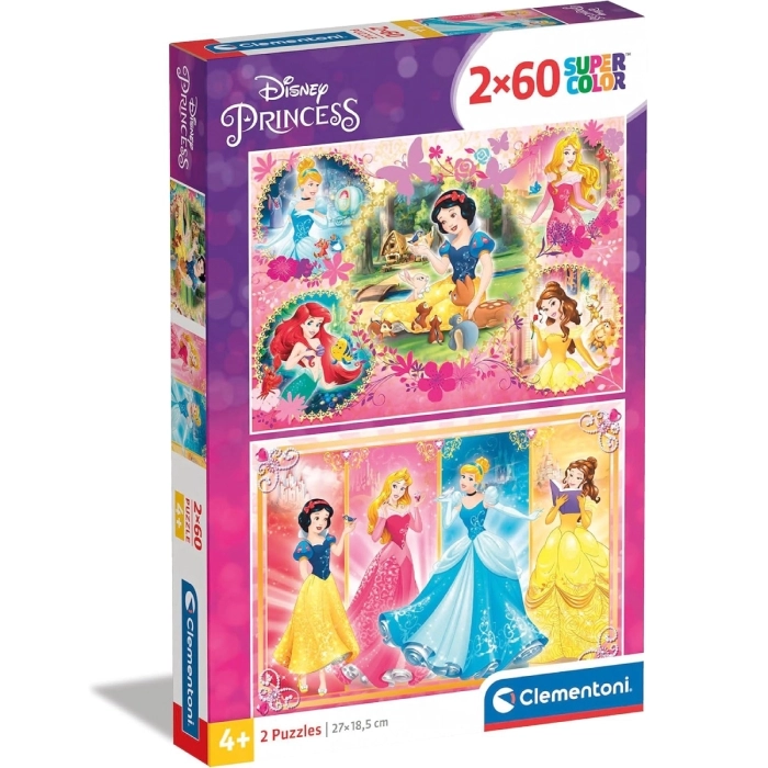 disney princess  - puzzle 2x60