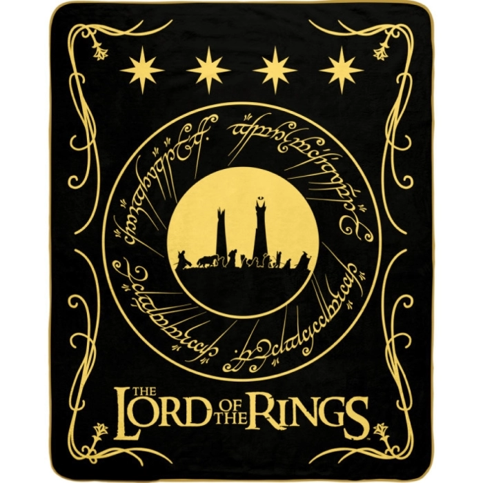 the lord of the ring - la compagnia dell'anello - coperta 150x120cm: 1